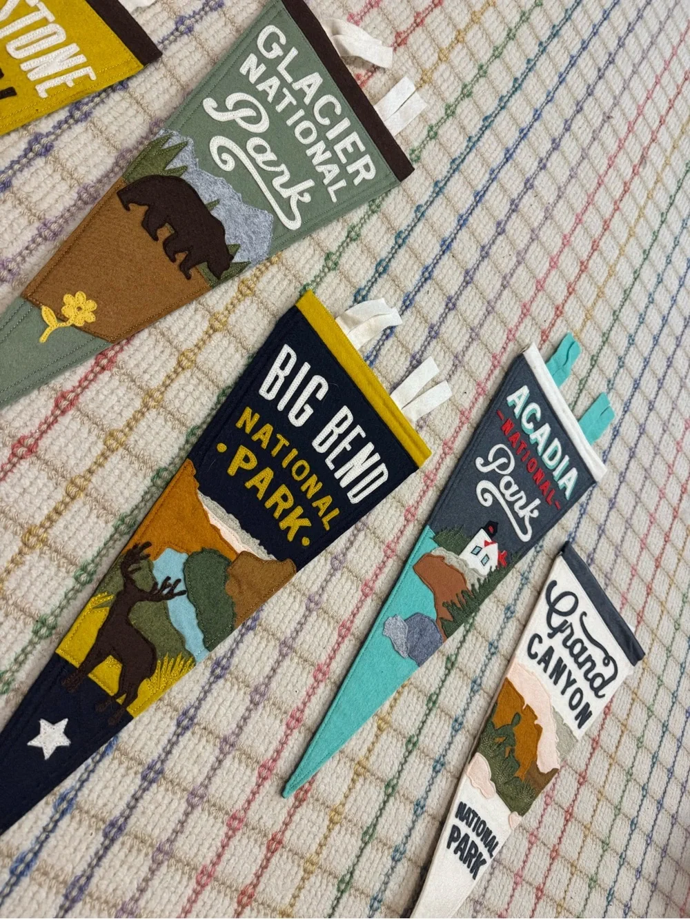 Yoho & do- Designer Felt Pennants- as a set or individually